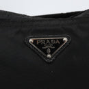 PRADA Shoulder Bag Nylon Black Silver Auth 173528-14