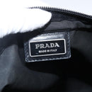 PRADA Shoulder Bag Nylon Black Silver Auth 173528-17
