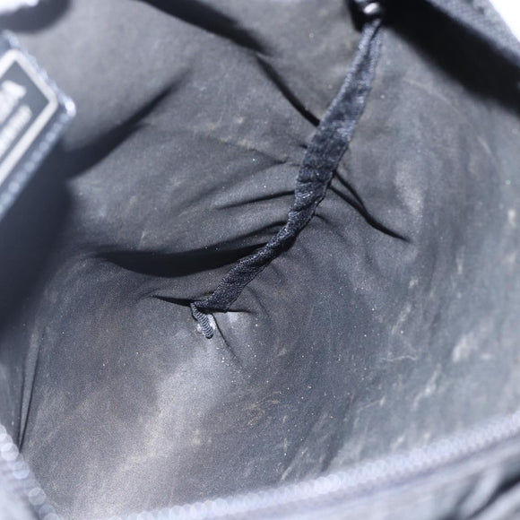 PRADA Shoulder Bag Nylon Black Silver Auth 173528