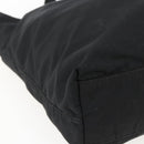 PRADA Tote Bag Nylon Black Silver Auth 173530-14