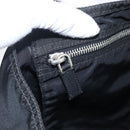 PRADA Tote Bag Nylon Black Silver Auth 173530-21