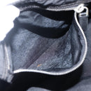 PRADA Tote Bag Nylon Black Silver Auth 173530-22