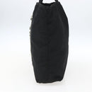 PRADA Tote Bag Nylon Black Silver Auth 173530-3