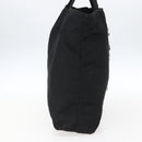 PRADA Tote Bag Nylon Black Silver Auth 173530-4