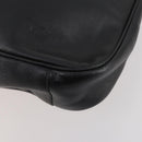 GUCCI Bamboo Hand Bag Leather 2way Black Gold 001 1998 1577 Auth 173531-17