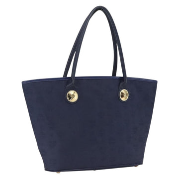 MCM Vicetos Logogram Tote Bag Nylon Navy Auth 173532