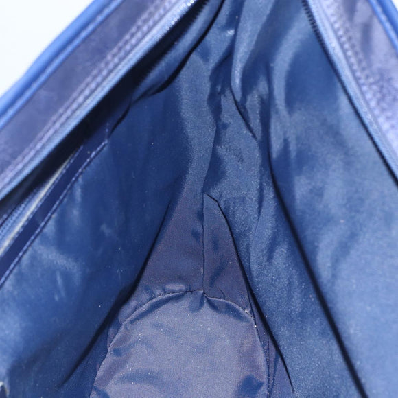MCM Vicetos Logogram Tragetasche Nylon Navy Auth 173532