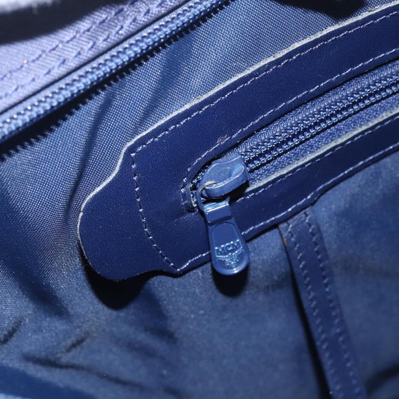 MCM Vicetos Logogram Tragetasche Nylon Navy Auth 173532