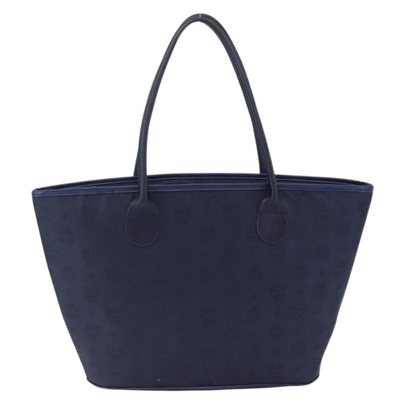 MCM Vicetos Logogram Tragetasche Nylon Navy Auth 173532