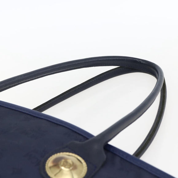 MCM Vicetos Logogram Tragetasche Nylon Navy Auth 173532