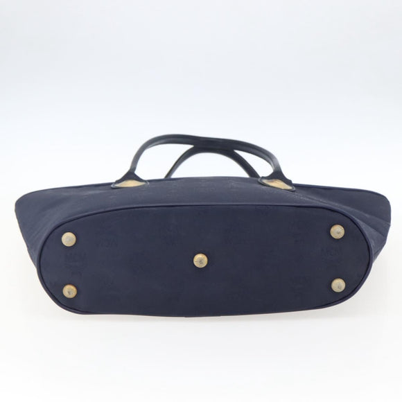 MCM Vicetos Logogram Tragetasche Nylon Navy Auth 173532