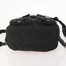 PRADA Backpack Nylon Leather Black Silver Auth 173533-5