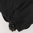 PRADA Backpack Nylon Leather Black Silver Auth 173533-19