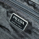 PRADA Backpack Nylon Leather Black Silver Auth 173533-26