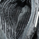 PRADA Backpack Nylon Leather Black Silver Auth 173533-27