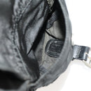 PRADA Backpack Nylon Leather Black Silver Auth 173533-29