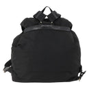 PRADA Backpack Nylon Leather Black Silver Auth 173533-2