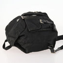 PRADA Backpack Nylon Leather Black Silver Auth 173533-4