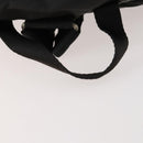 PRADA Backpack Nylon Leather Black Silver Auth 173533-7