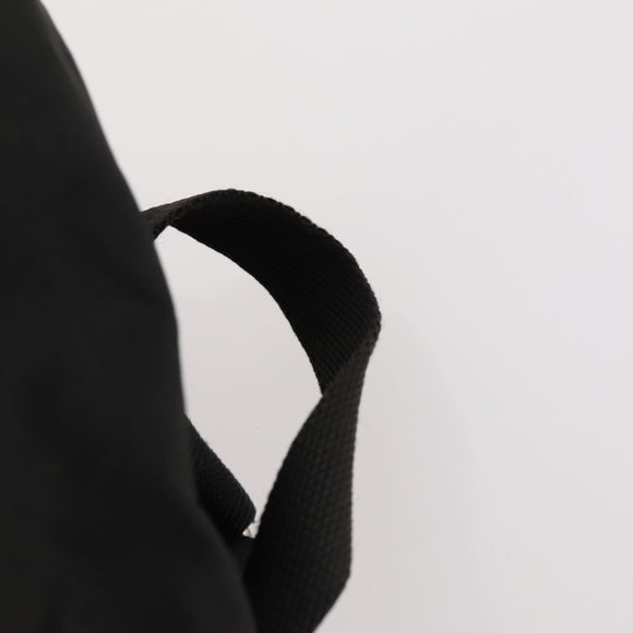 PRADA Backpack Nylon Leather Black Silver Auth 173533