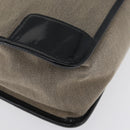 GUCCI Tote Bag Canvas patent leather Beige Black gold 000 0855 Auth 173536-10