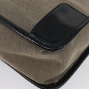 GUCCI Tote Bag Canvas patent leather Beige Black gold 000 0855 Auth 173536-11