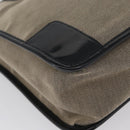 GUCCI Tote Bag Canvas patent leather Beige Black gold 000 0855 Auth 173536-12