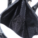 GUCCI Tote Bag Canvas patent leather Beige Black gold 000 0855 Auth 173536-18