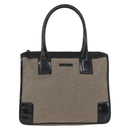 GUCCI Tote Bag Canvas patent leather Beige Black gold 000 0855 Auth 173536-2