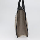 GUCCI Tote Bag Canvas patent leather Beige Black gold 000 0855 Auth 173536-4