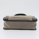 GUCCI Tote Bag Canvas patent leather Beige Black gold 000 0855 Auth 173536-9