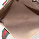 GUCCI GUCCI Plus Supreme Web Sherry Line Tote Bag PVC Beige Gold Auth 173538-16