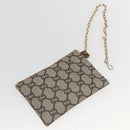 GUCCI GUCCI Plus Supreme Web Sherry Line Tote Bag PVC Beige Gold Auth 173538-20