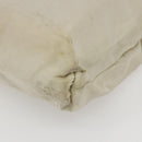 PRADA Tote Bag Nylon Beige Silver Auth 173539-9