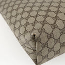 GUCCI GG Supreme Web Sherry Line Tote Bag PVC Beige Gold 39 02 003 Auth 173540-16