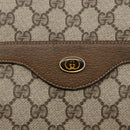 GUCCI GG Supreme Web Sherry Line Tote Bag PVC Beige Gold 39 02 003 Auth 173540-17