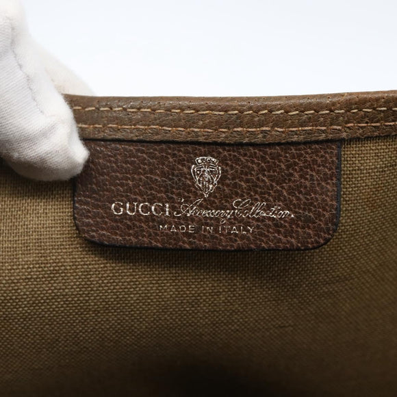 GUCCI GG Supreme Web Sherry Line Tote Bag PVC Beige Gold 39 02 003 Auth 173540