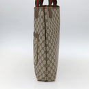 GUCCI GG Supreme Web Sherry Line Tote Bag PVC Beige Gold 39 02 003 Auth 173540-4
