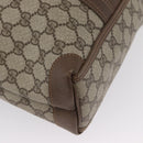 GUCCI GG Supreme Tote Bag PVC Leather Beige Auth 173541-15