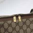 GUCCI GG Supreme Tote Bag PVC Leather Beige Auth 173541-18