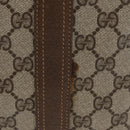 GUCCI GG Supreme Tote Bag PVC Leather Beige Auth 173541-3