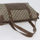 GUCCI GG Supreme Tote Bag PVC Leather Beige Auth 173541-7