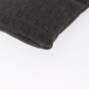 BVLGARI Logo Mania Shoulder Bag Canvas Black Silver Auth 173542-15