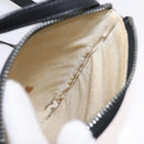 BVLGARI Logo Mania Shoulder Bag Canvas Black Silver Auth 173542-21