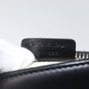BVLGARI Logo Mania Shoulder Bag Canvas Black Silver Auth 173542-12
