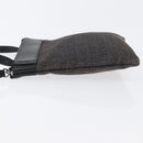 BVLGARI Logo Mania Shoulder Bag Canvas Black Silver Auth 173542-4
