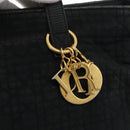 Christian Dior Canage Tote Bag Black Gold Auth 173544-17