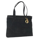 Christian Dior Canage Tote Bag Black Gold Auth 173544-1