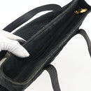 Christian Dior Canage Tote Bag Black Gold Auth 173544-6
