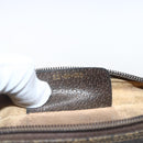 GUCCI GG Supreme Web Sherry Line Clutch Bag PVC Beige Gold 22 01 012 Auth 173548-12